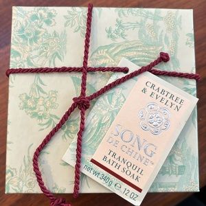 NIB Vintage 1996 Crabtree & Evelyn Song De Chine Tranquil Bath Soak 12oz - RARE